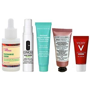 Dark Spot Corrector, Pore Minimizer, Anti-Aging 5 Piece Mini Beauty Bundle